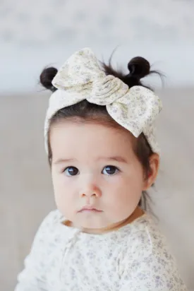Organic Cotton Headband - Rosalie Fields Raindrops