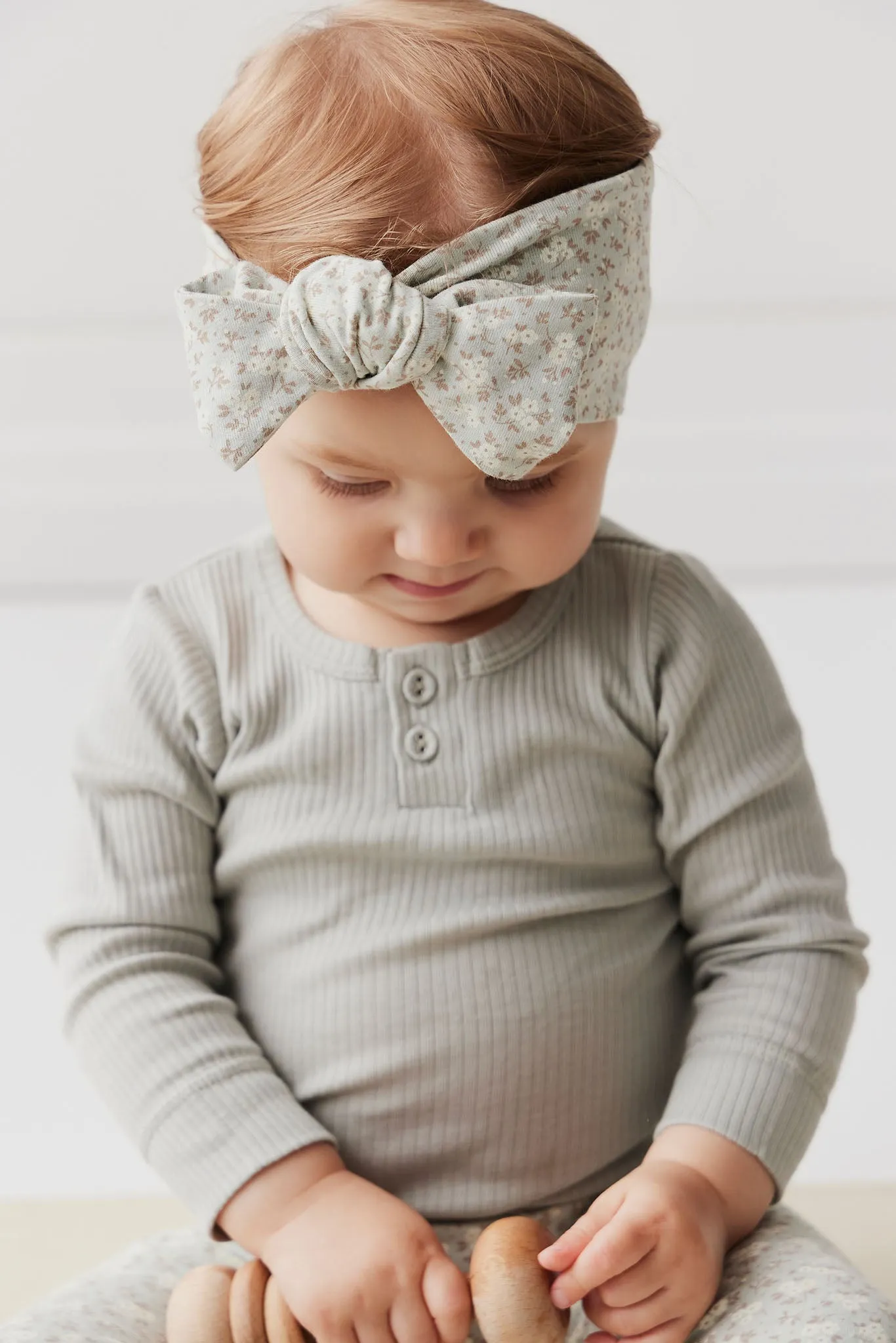 Organic Cotton Headband - Rosalie Fields Smoke
