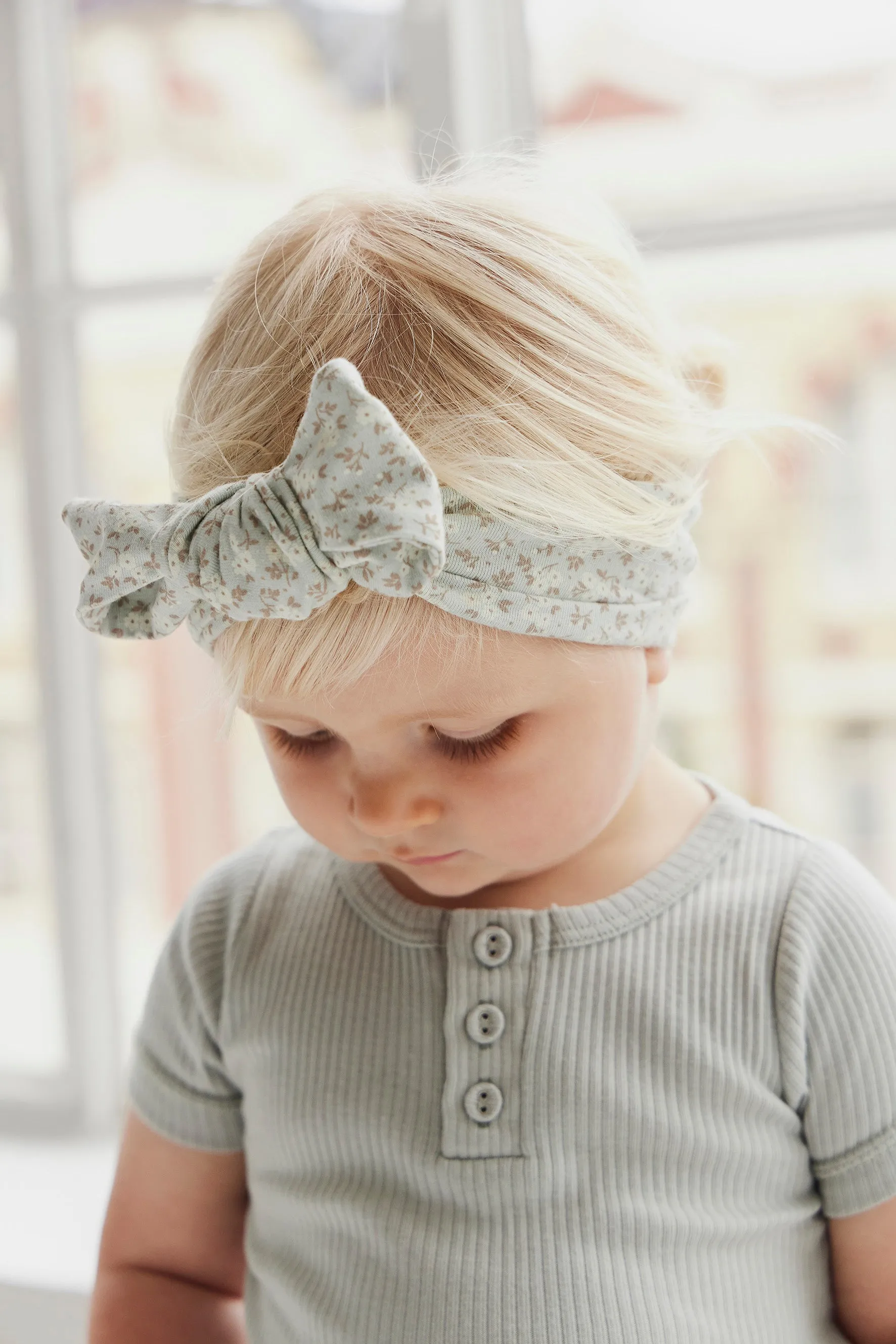 Organic Cotton Headband - Rosalie Fields Smoke