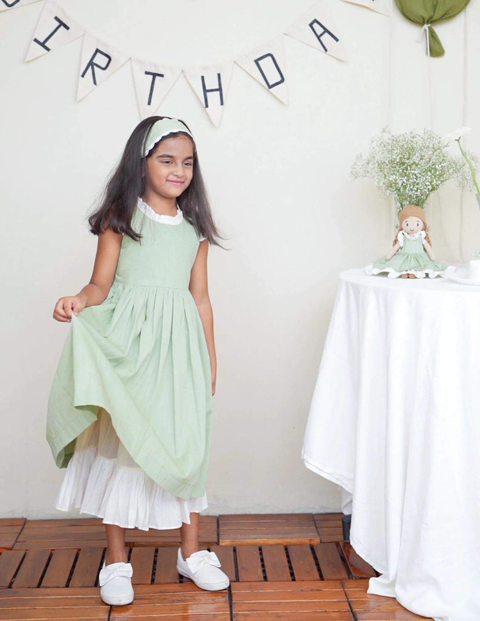 Party Wear Cotton Dress | Pastel Birthday Frock | Girls