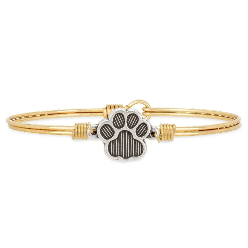 Pawprint Bangle Bracelet