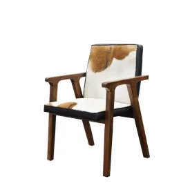 Rio Cool Armchair - Cool Brown, Leather/Goat Hair