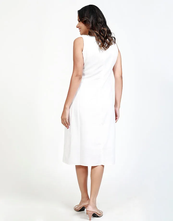 Sleeveless Linen Dress