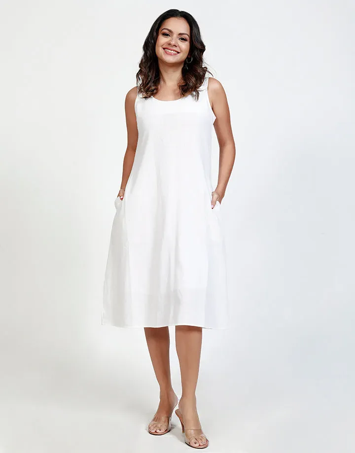 Sleeveless Linen Dress