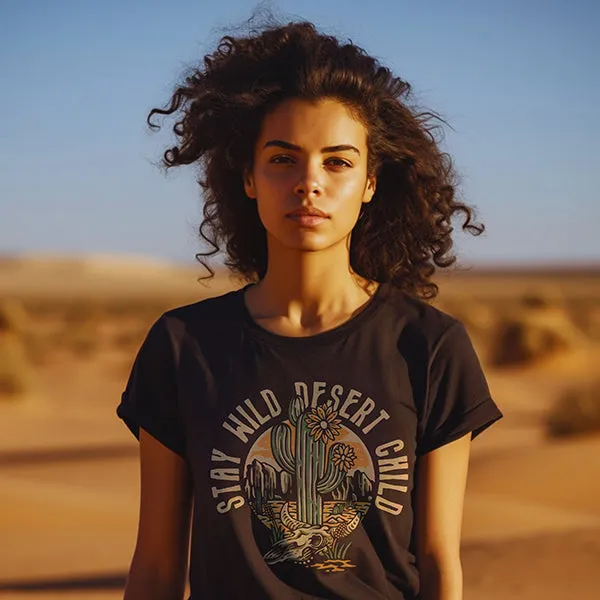 Stay Wild Desert Child Graphic Tee (Wholesale)