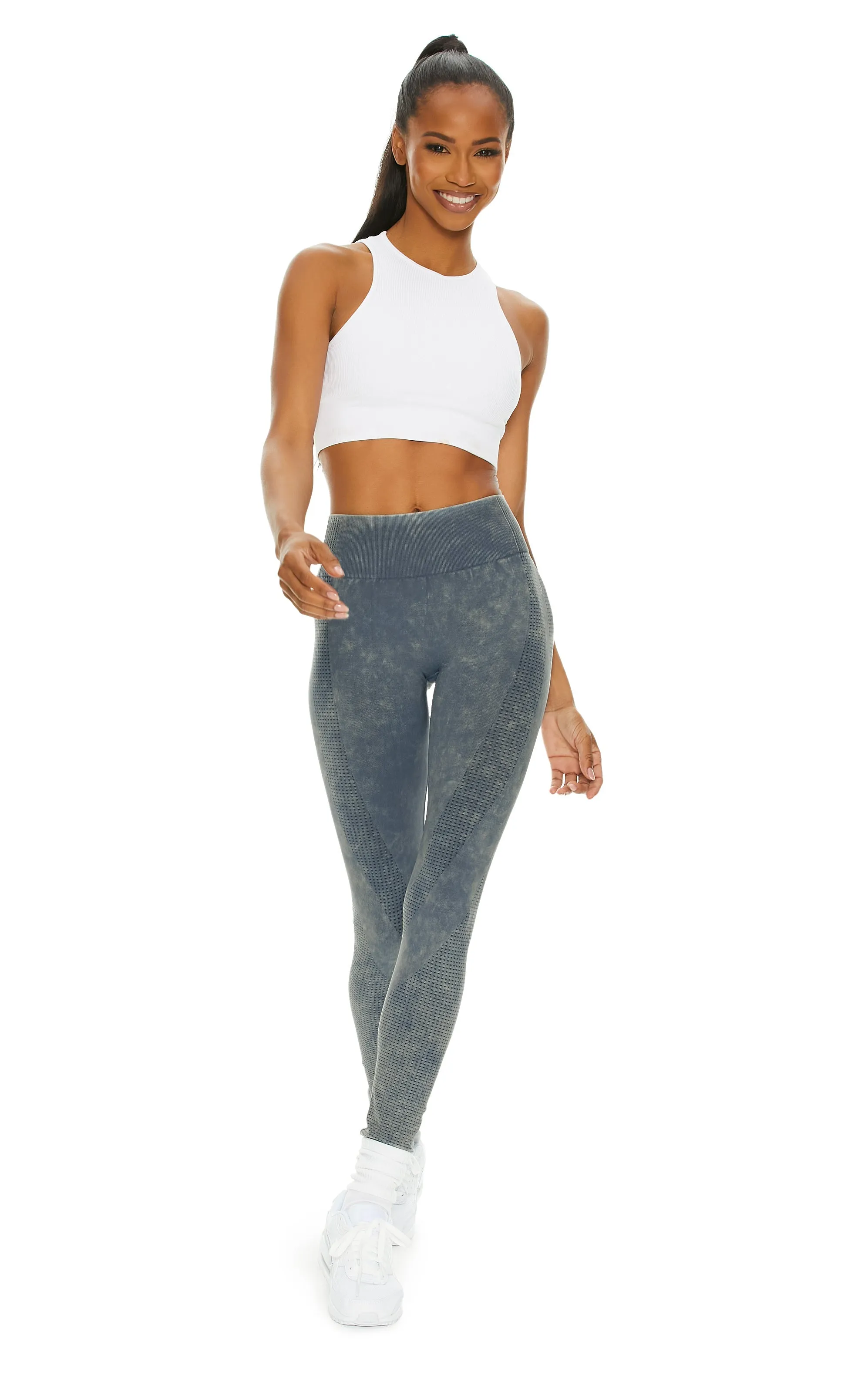 Superhero Girl Seamless Contoured High-Waist Leggings | Powerwash Storm