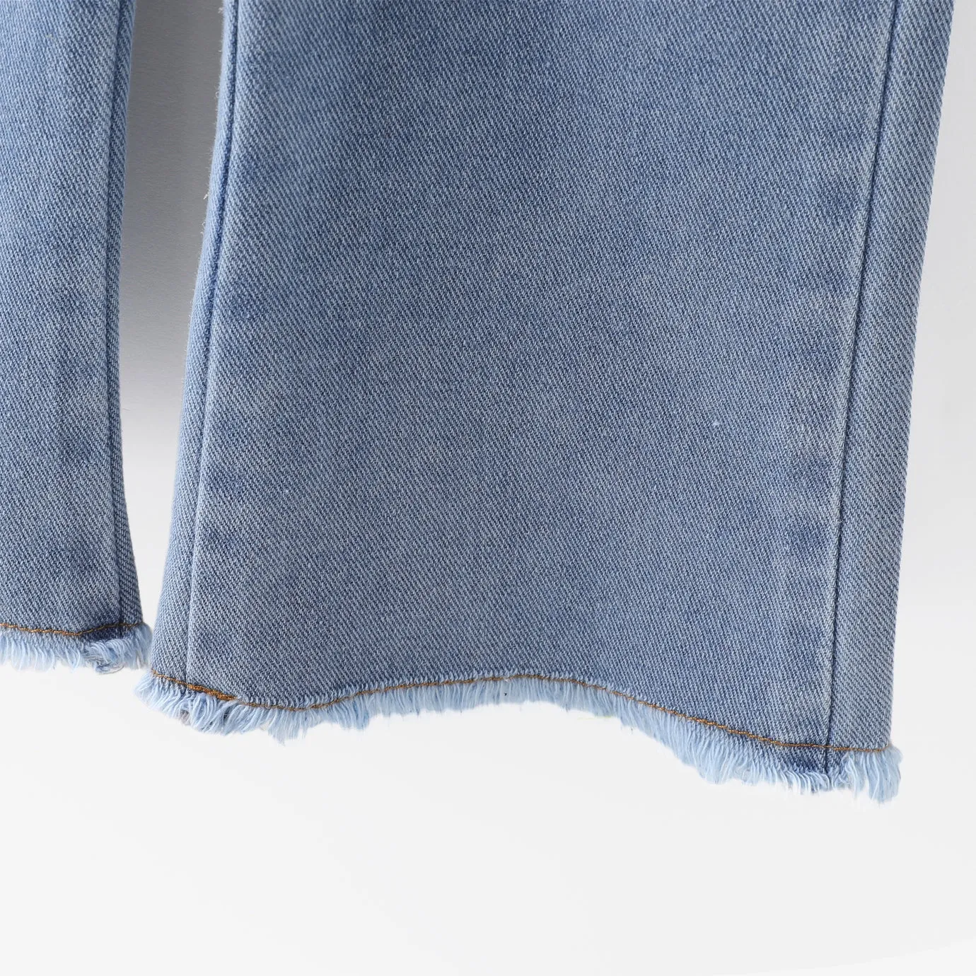 Toddler Girl 2pcs Camisole & Embroidery Denim Jeans Set