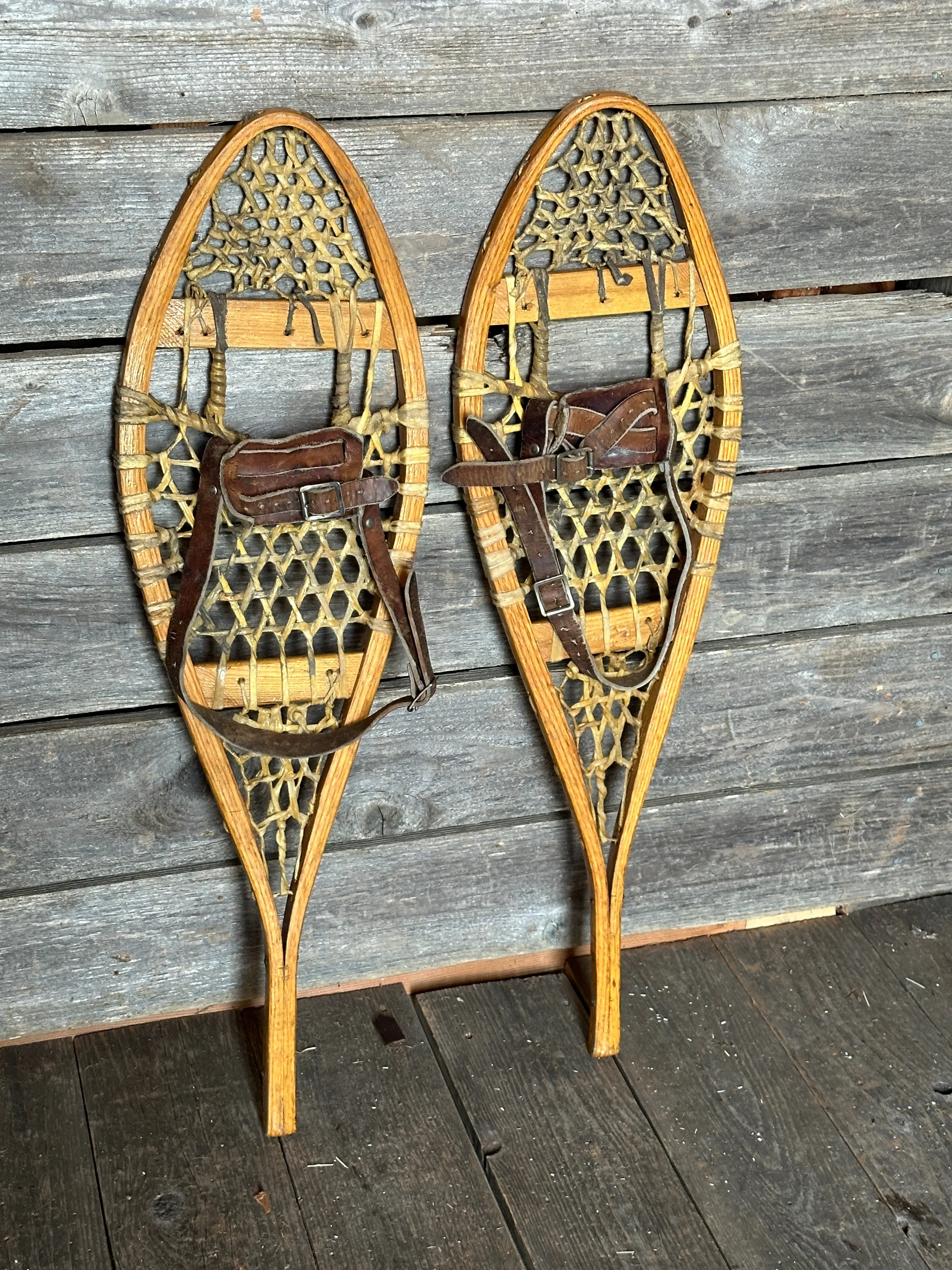 Vintage Child-Sized Canadian Snowshoes