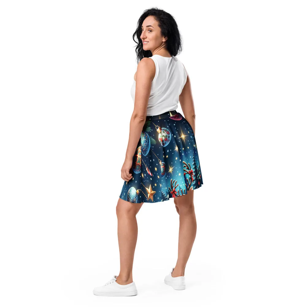 Whimsical Winter Wear Skater Skirt