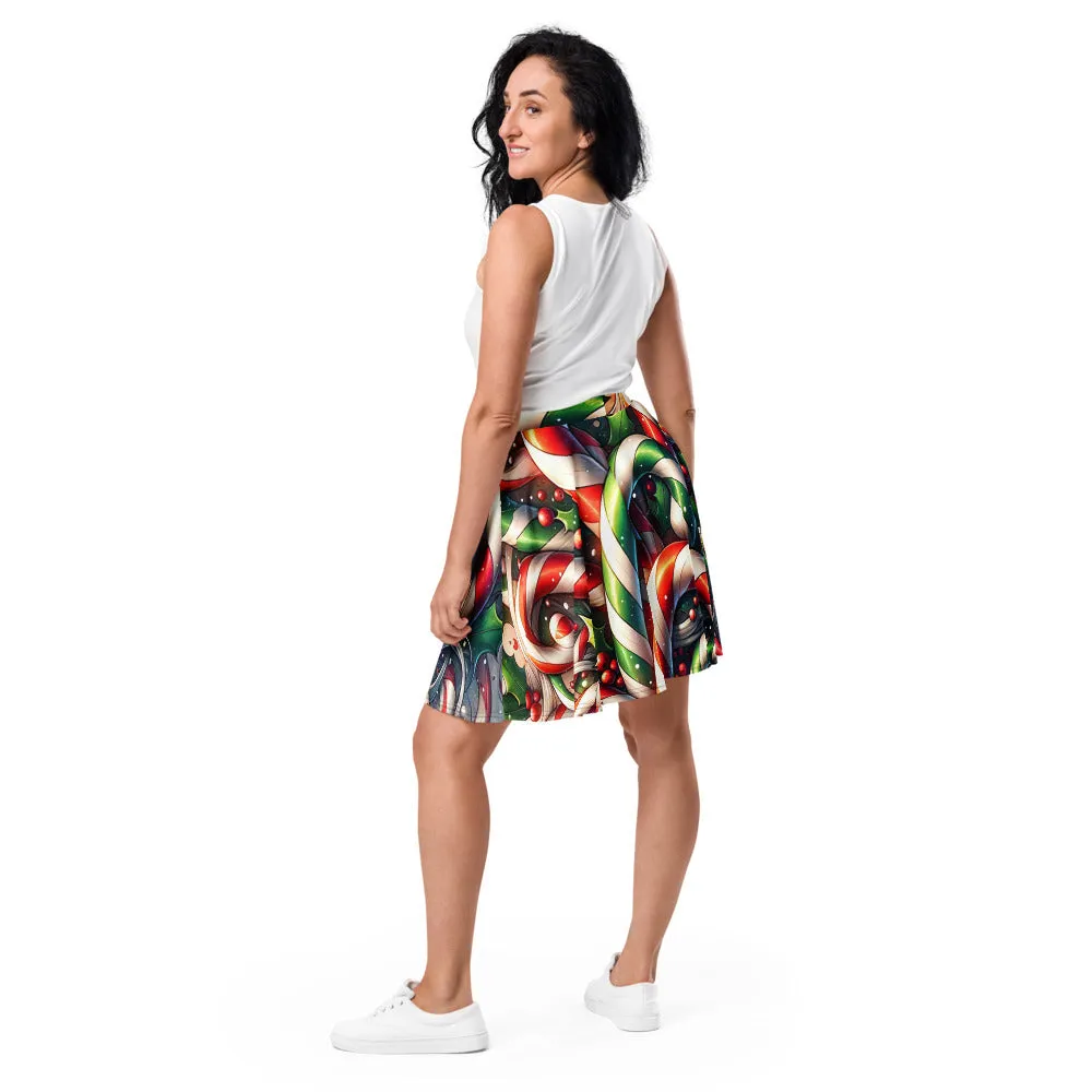Whimsical Winter Wear Skater Skirt