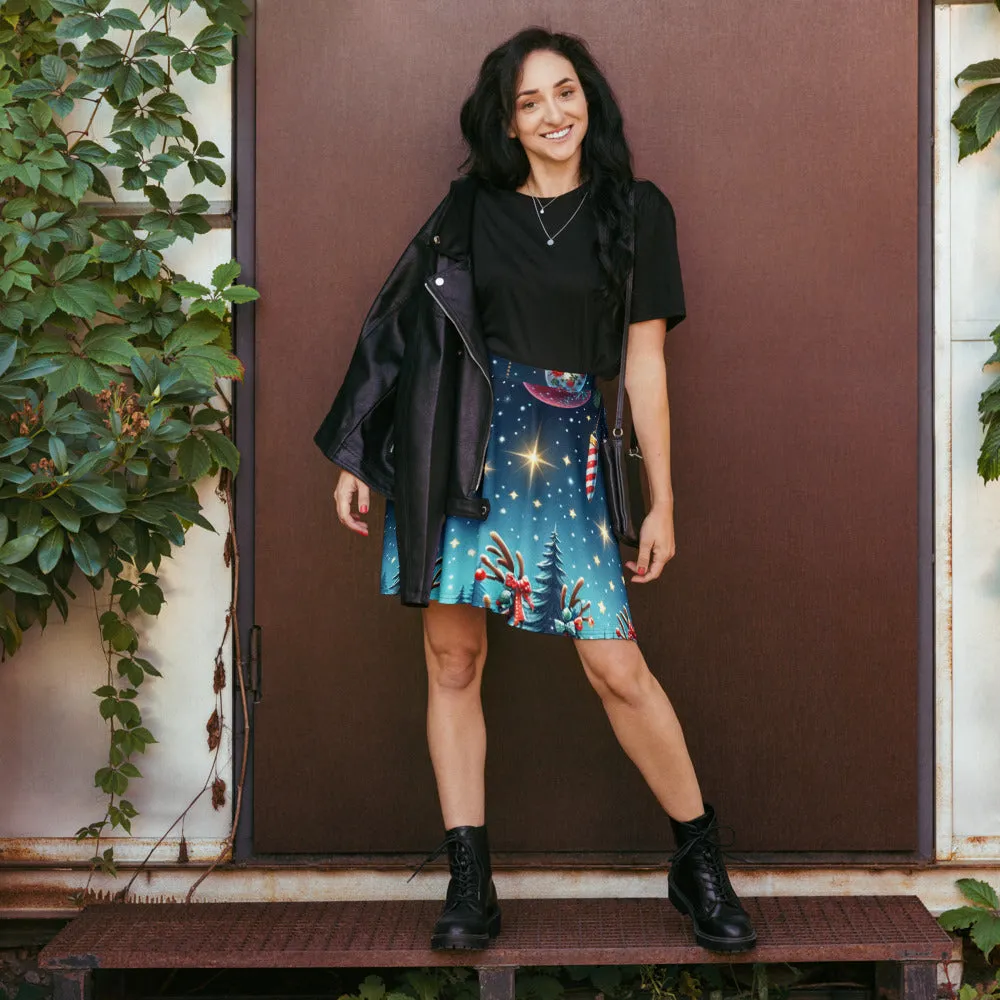 Whimsical Winter Wear Skater Skirt