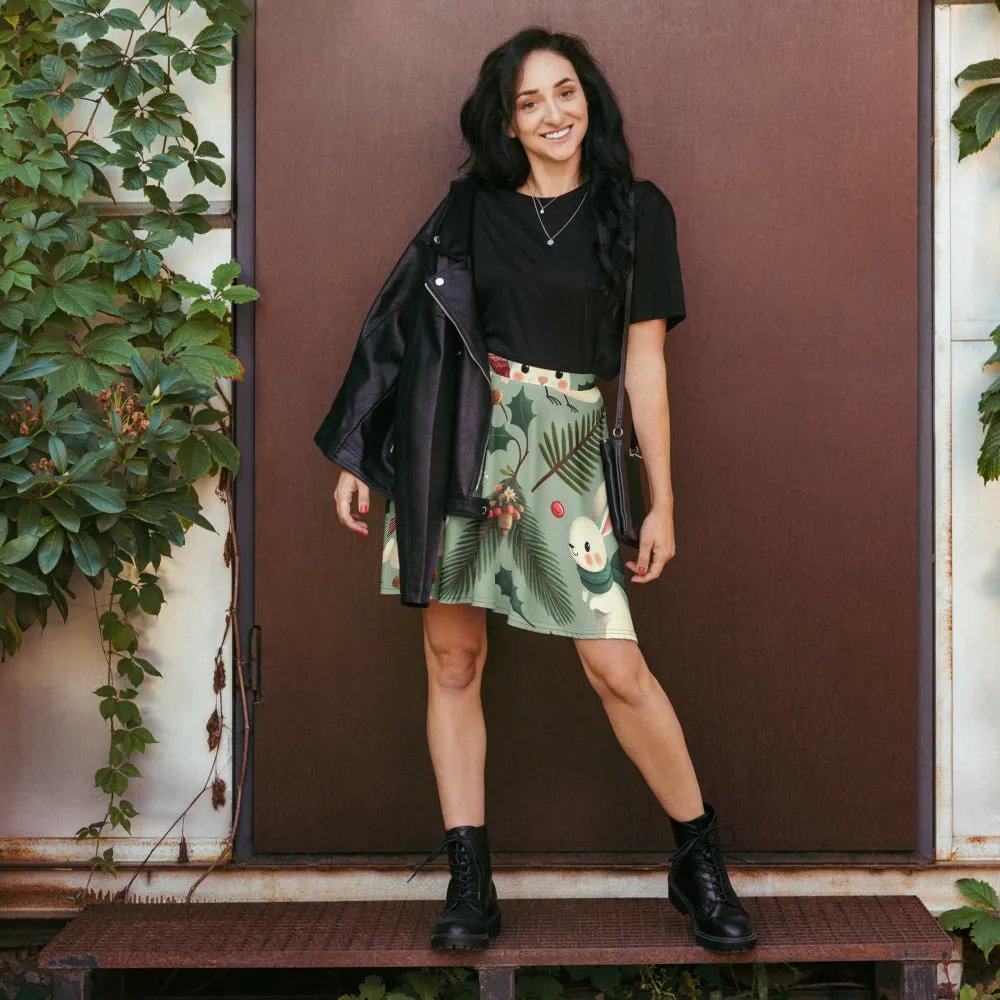 Whimsical Winter Wear Skater Skirt