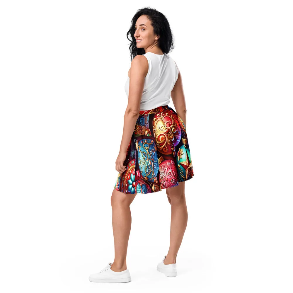 Whimsical Winter Wear Skater Skirt