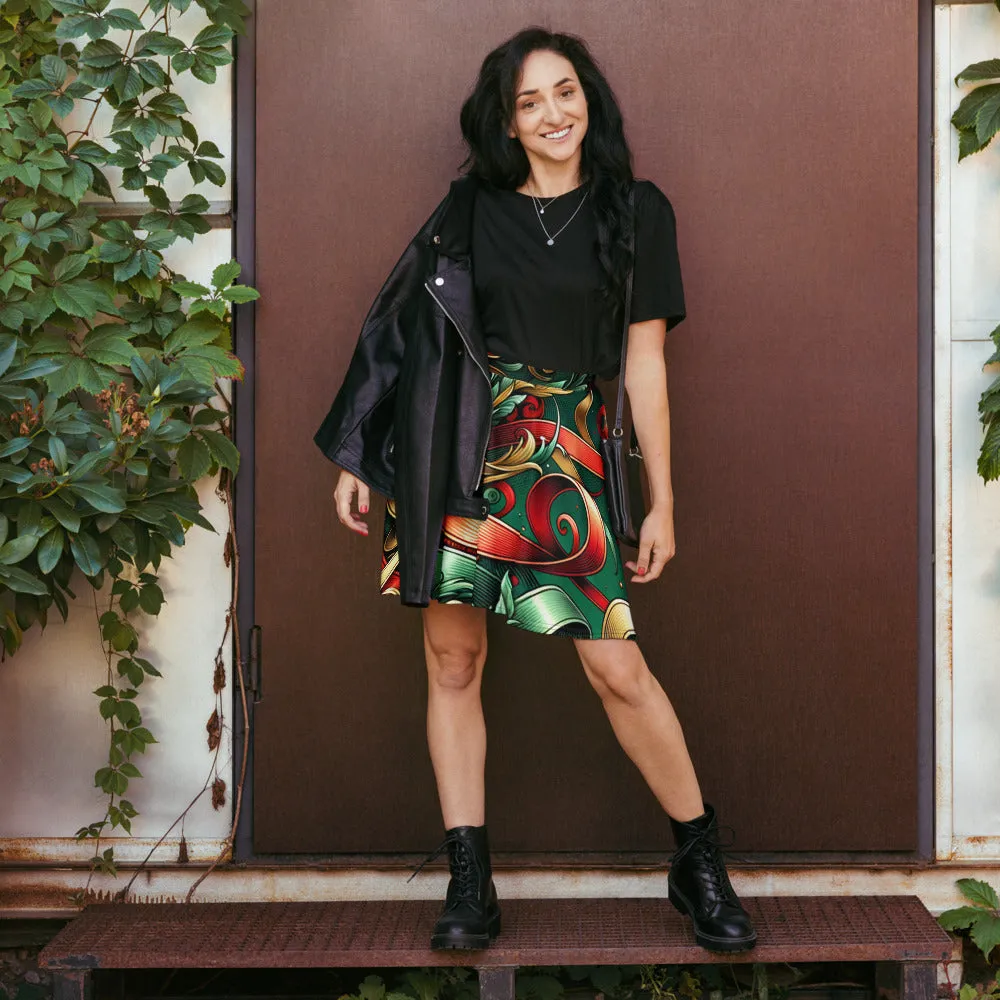Whimsical Winter Wear Skater Skirt