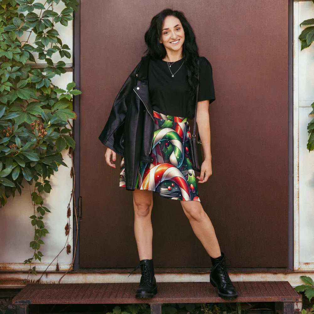 Whimsical Winter Wear Skater Skirt