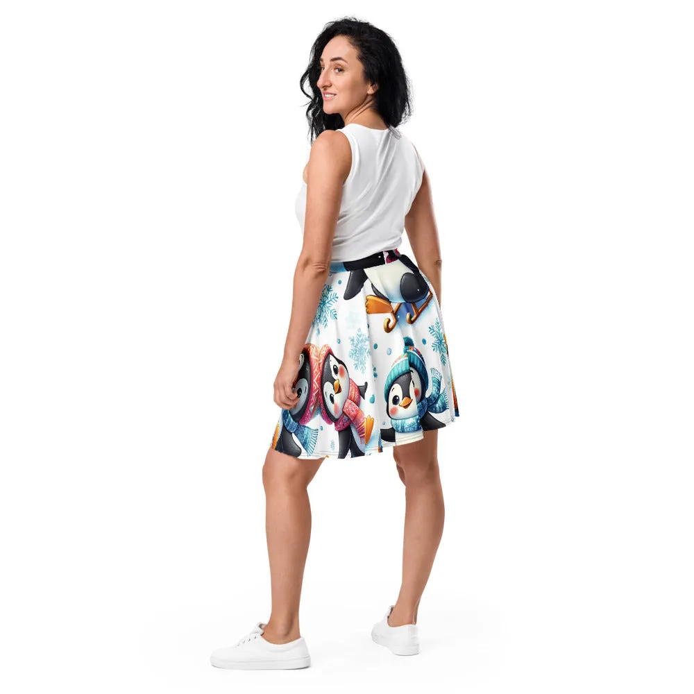 Whimsical Winter Wear Skater Skirt