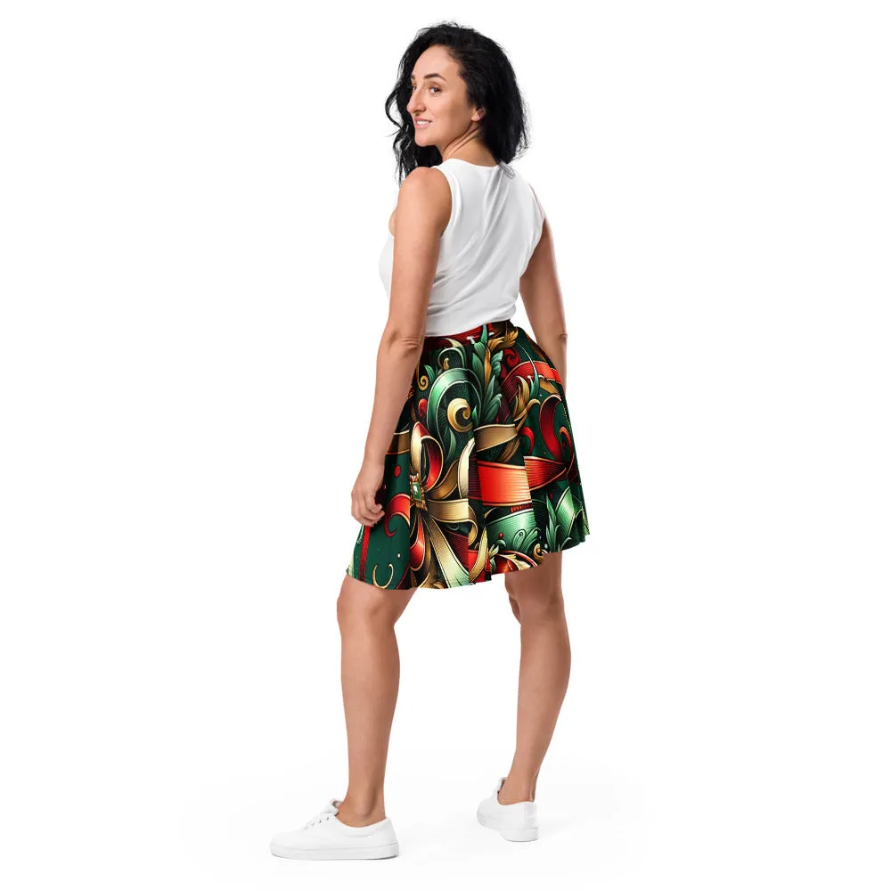 Whimsical Winter Wear Skater Skirt
