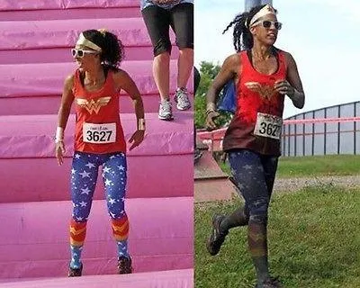 Wonder Woman Inspired Superstar Leggings Costume Pants